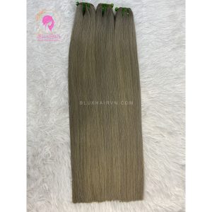 cool grey color bone straight hair