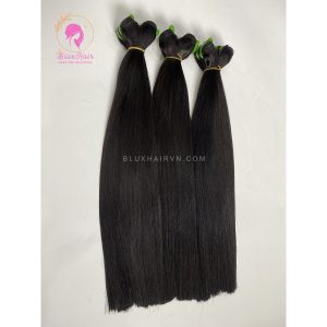 natural color bone straight human hair extension Bluxhair