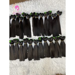 natural color bone straight human hair extension Bluxhair