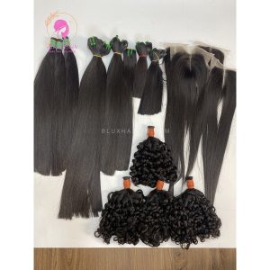 vietnam natural color bulk hair high quality bluxhair