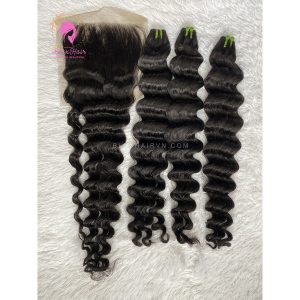 natural color ocean wave human hair extension Bluxhair